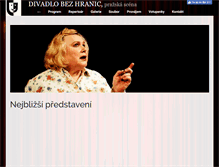 Tablet Screenshot of divadlobezhranic.cz
